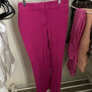 pink, stretchy, dress pants